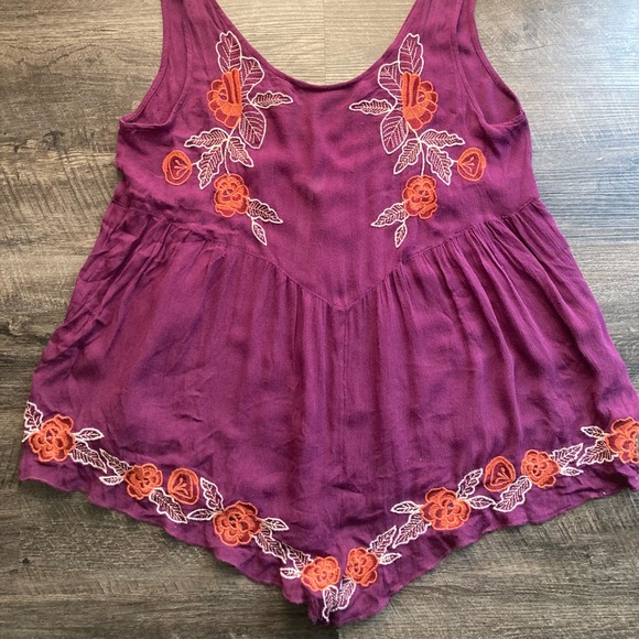 Free People Floral Embroidered Romper - Picture 6 of 6